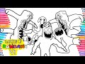 Garten of Banban 6 Coloring Pages Third Trailer - ALL BOSSES + ENDING