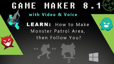Game Maker 8.1: How to Make Monster Patrol Area, then Follow You?