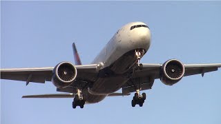 Delta Airlines Boeing 777-200LR [N701DN] landing at Los Angeles (LAX/KLAX)