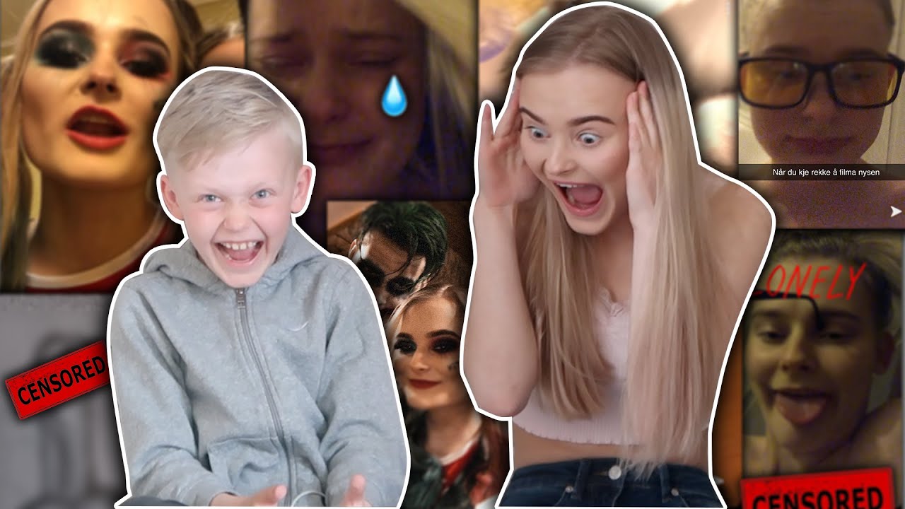 Lillebror SNOKER i mobilen min!