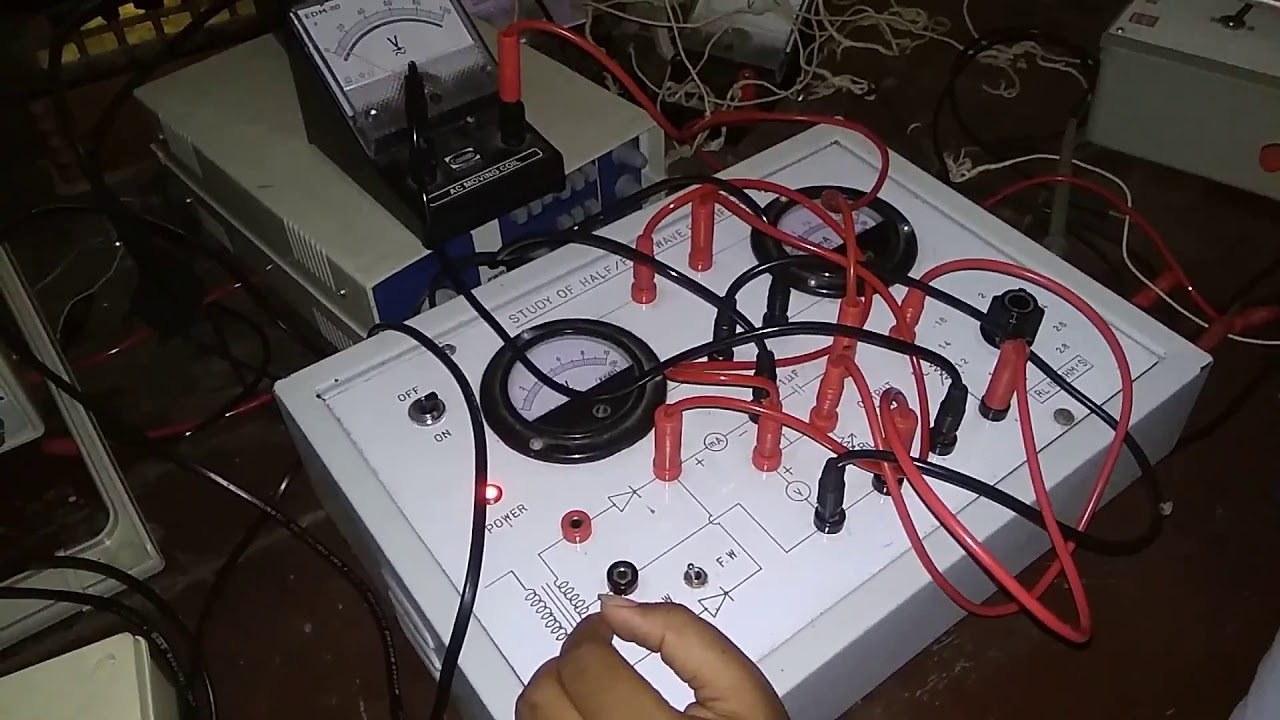 Half And Full wave Rectifier practical full explaination.. YouTube