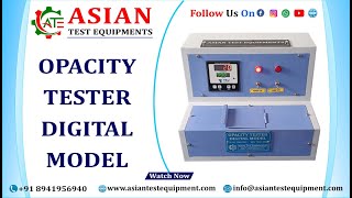 OPACITY TESTER DIGITAL | ASIAN OPACITY TESTER DIGITAL | PVC PLASTIC OPACITY TESTER | OPACITY TESTER|