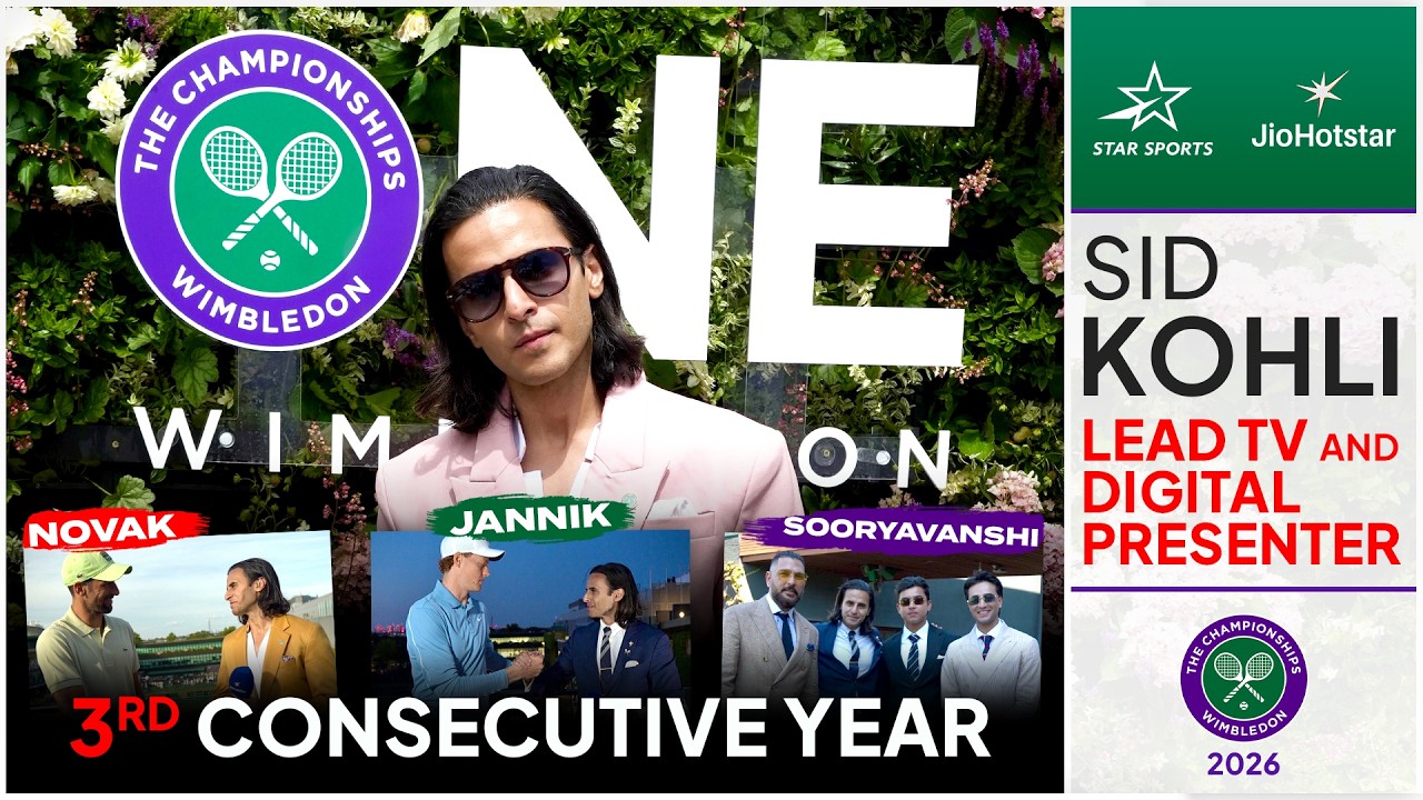 Sid Kohli x Wimbledon 2026 𝗦𝗜𝗭𝗭𝗟𝗘 (Ft. Sinner, Djokovic, Yuvraj and Sooryavanshi) 🎾 📺