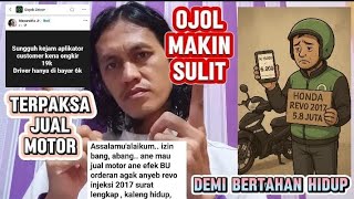 OJOL'S RATES ARE GETTING MORE EXPENSIVE, 1KS4 FORCED TO SELL MOTORCYCLE TO SURVIVE!! #ojol #gojek...