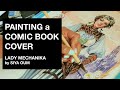 Painting the Lady Mechanika Comic Book Cover - Process and Thoughts