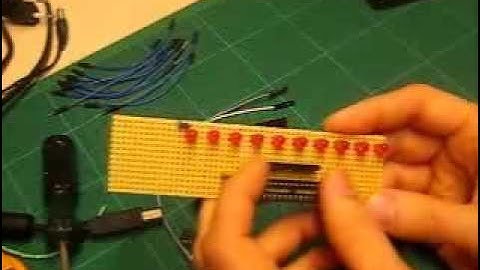 DIY Arduino Cylon Scanner / Larson Scanner / Knight Rider KITT scanner LED lights