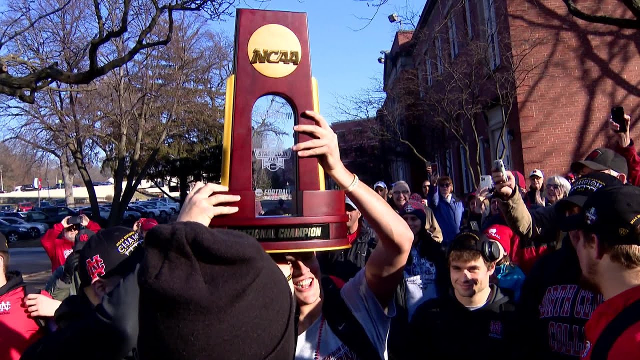 North Central Football Players Get Heroes' Welcome Home