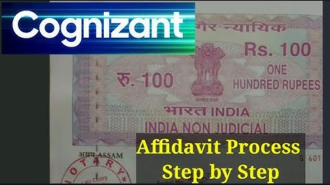 Cognizant Affidavit Process Step by Step Virtual Onboarding