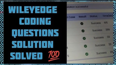 Wiley Edge Solution-3|All Campus Solution|Hackerrank|Wiley Edge 2023#solution#coding#shorts