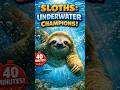 Sloths:The Secret Underwater Champions! 🏆 #didyouknow #facts #animalfacts #environment