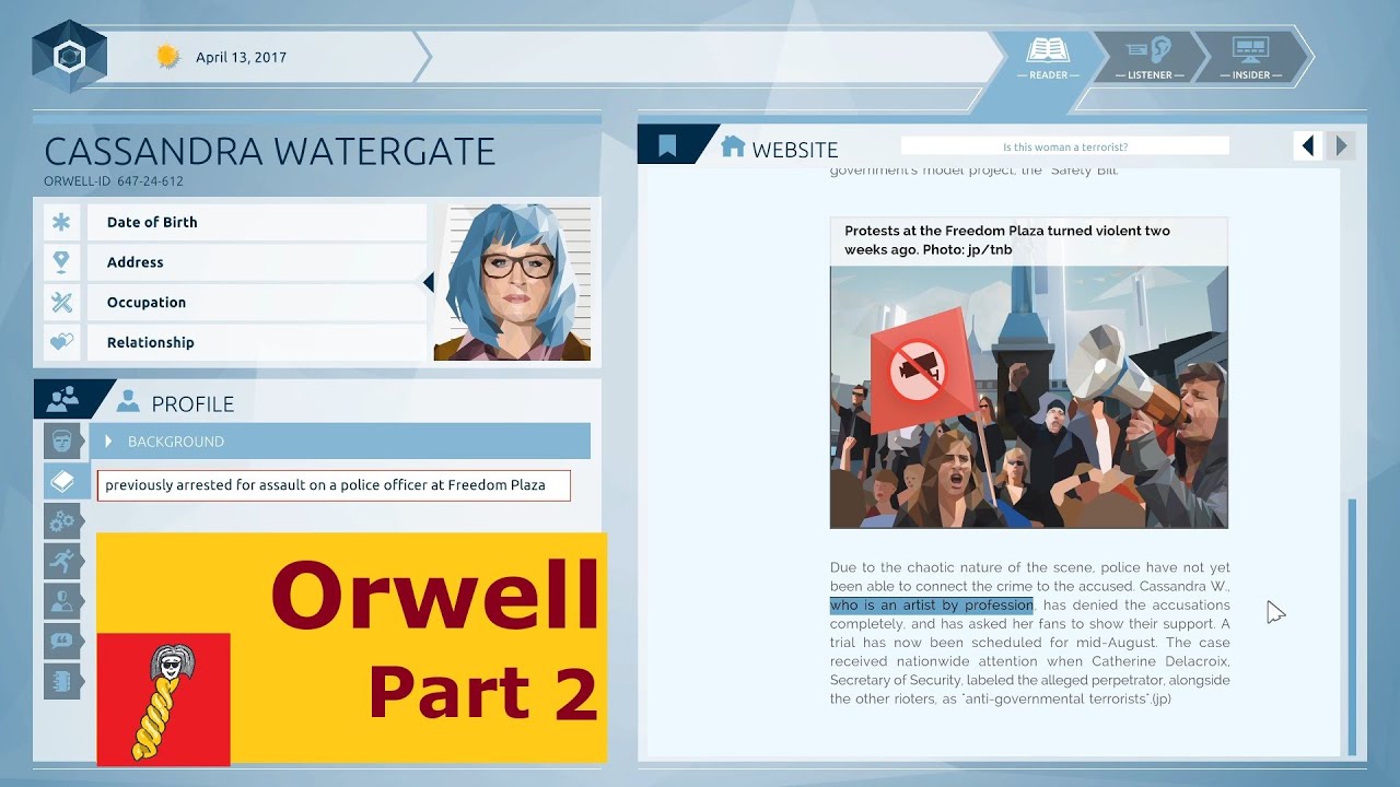 Orwell [2] Not So Innocent Now Are We