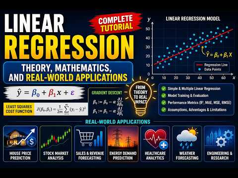 Linear Regression Theory, Mathematics, and Real-World Applications | Complete Beginner's Guide