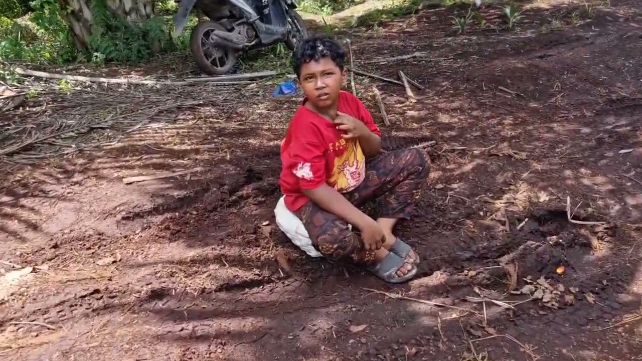 Hari ini kita masak di kebun aja