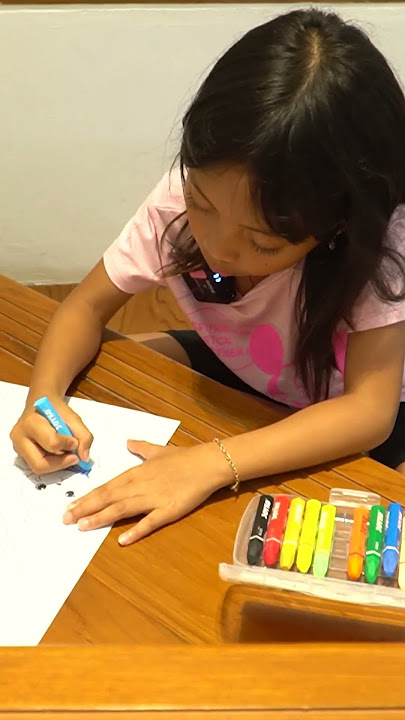 LEXIE BELAJAR MEWARNAI BARENG LEIKA DAN TOMPEL #leika #shorts #viral