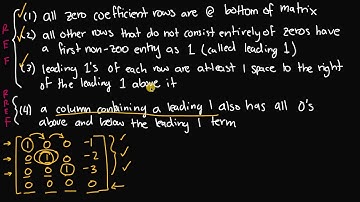 Row Echelon Form And Reduced Row Echelon Form Part 2