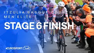 AMAZING VICTORY! 🥇 | Stage 6 Finish Itzulia Basque Country 2024 | Eurosport Cycling