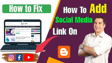 Blogger me Social Media link kaise kare |