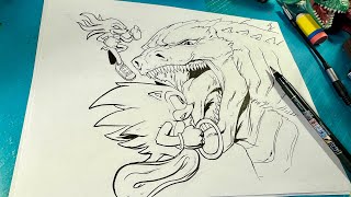 Epic Drawing Session : Godzilla vs SONIC