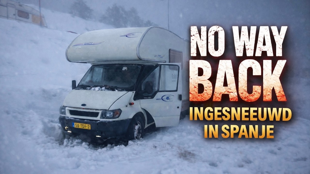 NO WAY BACK ❄️🚐 | Ingesneeuwd in de Sierra Nevada & 4 Dagen Vast – GoByVan
