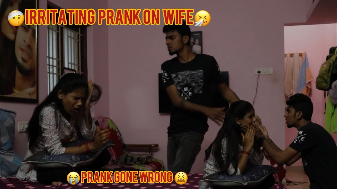 Irritating Prank On Wife🤯|| Prank Gone Wrong 🔞😭||buttu Aluthutaa🤧