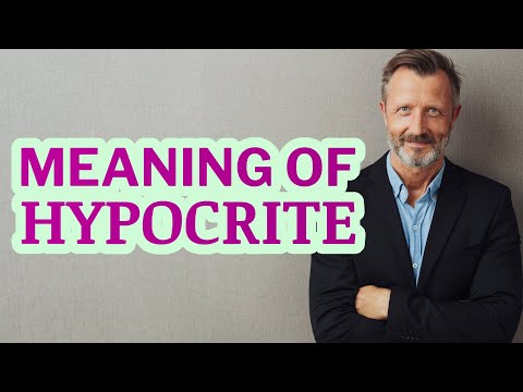 Hypocrite | Meaning of hypocrite 📖