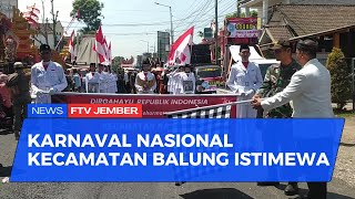 SEMARAK KARNAVAL KECAMATAN BALUNG, PESERTA SEMANGAT HINGGA MALAM HARI