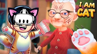 I'M A CAT AND MY GRANDMA IS CRAZY | I Am Cat VR | Karim Plays screenshot 1
