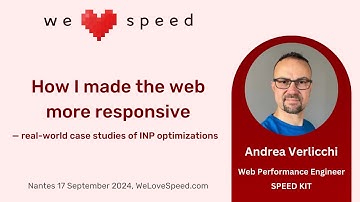 How I made the web more responsive— real-world case studies of INP optimizations —