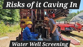 Screening a Well from Tons of Sand to Prevent Collapse. Alot of Water & Sand!!!