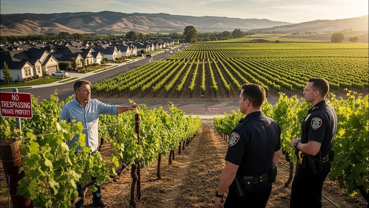 HOA Called Police Over My Vineyard — 12 Minutes Later, They Realized I Own the Valley