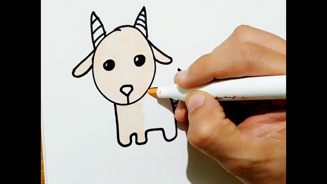 Aprende a dibujar una Cabra Facil / DIbujo facil para principiantes -  thptnganamst.edu.vn