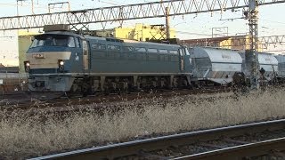 2013,12,29 貨物列車5767レ EF66-30代走!!