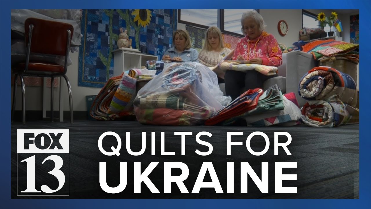 Utah volunteers make quilts for Ukraine YouTube