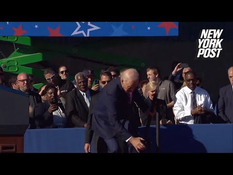 Biden trips in Philadelphia before saying Hamas makes ‘Al Qaeda look pure’