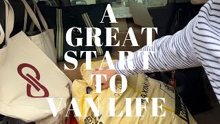 DAY 1 | VAN LIFE - THRIFTING AND TRAVELING | CARDIFF WALES | LUXURY FASHION DEALERS | RESELLERS UK