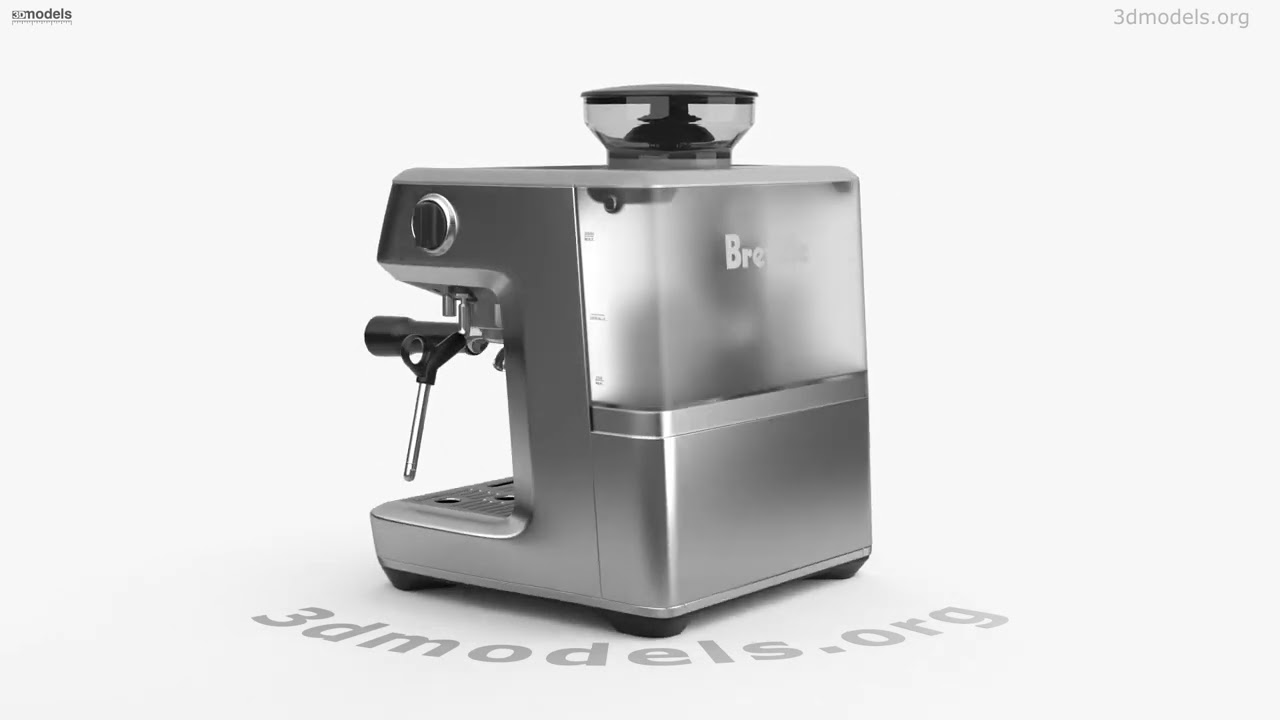Breville Barista Express Impress Coffee Machine 3D model by