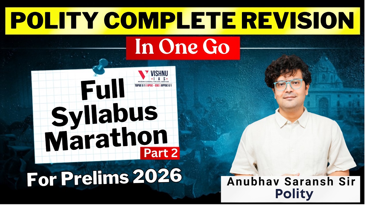 UPSC POLITY Full Syllabus Marathon 2026 | Prelims Complete Revision ...