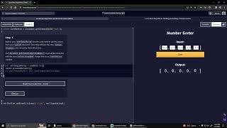 Basic Algorithmic Number Sorter 5