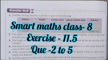 smart maths chapter 11 exercise 11.5| schand maths  class 8 ch-11 ex 11.5 q2, q3 q4 q5 |mensuration