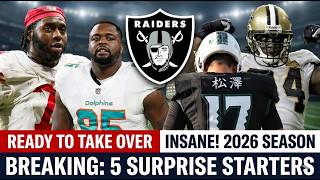 Breaking: 5 INSANE Raiders Surprise Starters Ready to Take Over in 2026