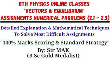 Class 11th, First year Physics chapter no: 02  Assignments Numerical Problems,FBISE,  Kpk Board