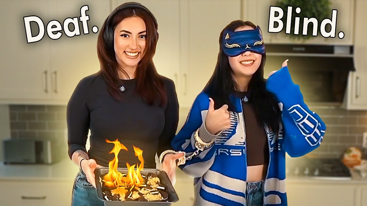 Выпечка для слепых и глухих с профессиональным пекарем