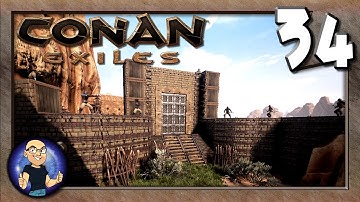 REMODELING & PREPPING THE EAST BASE! - Conan Exiles Multiplayer Gameplay E34