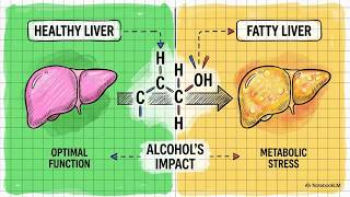 Alcohol Metabolism Explained | Ethanol, Acetaldehyde, NADH, and Fatty Liver