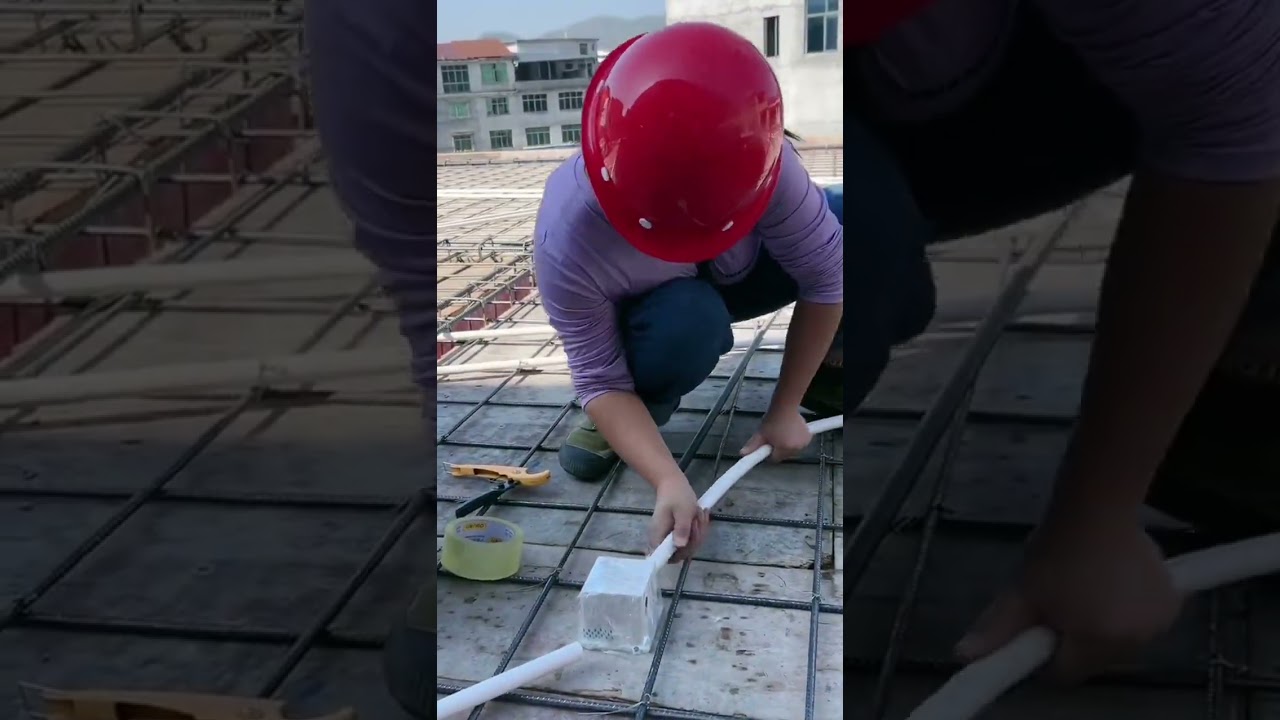 Install small PVC pipes on the roof to make cables that can be used for house or room lights. 