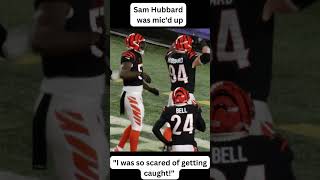 Sam Hubbard was Mic'd Up For His Touchdown 🔊😂 | #shorts #nfl