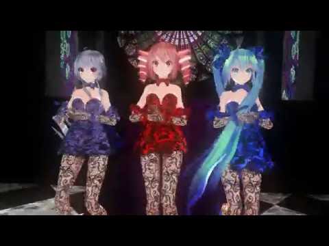 【MMD】ミク、ハク、テトでWAVE！