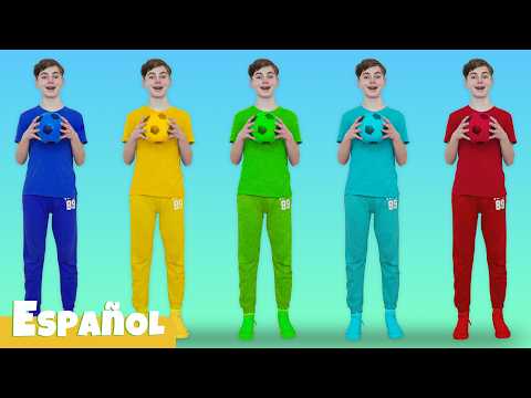 Familia Dedo de Pelota de Fútbol ⚽ Canciones Infantiles y Rimas | Nick and Poli en Español