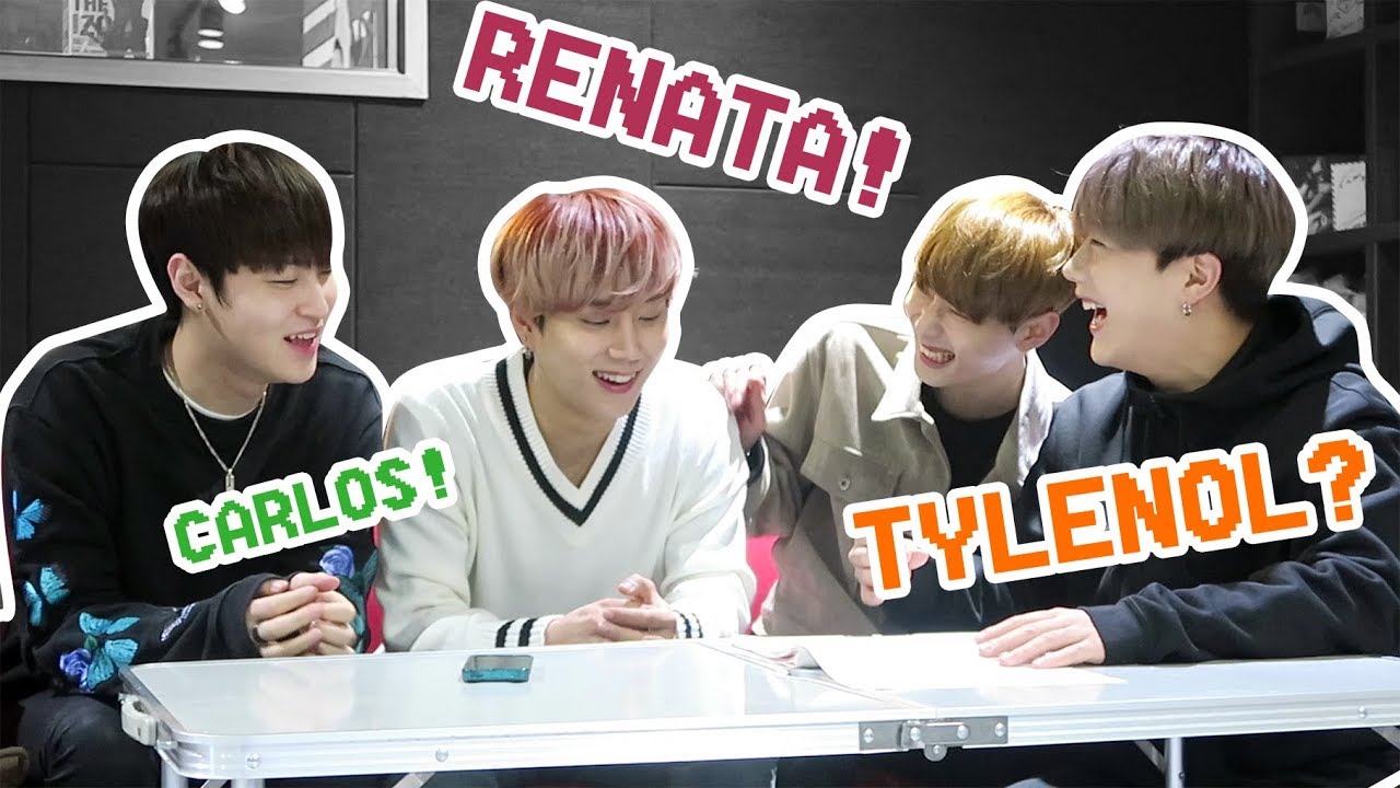 GRUPO DE KPOP TENTA FALAR NOMES EM PORTUGUÊS - Feat. MVP