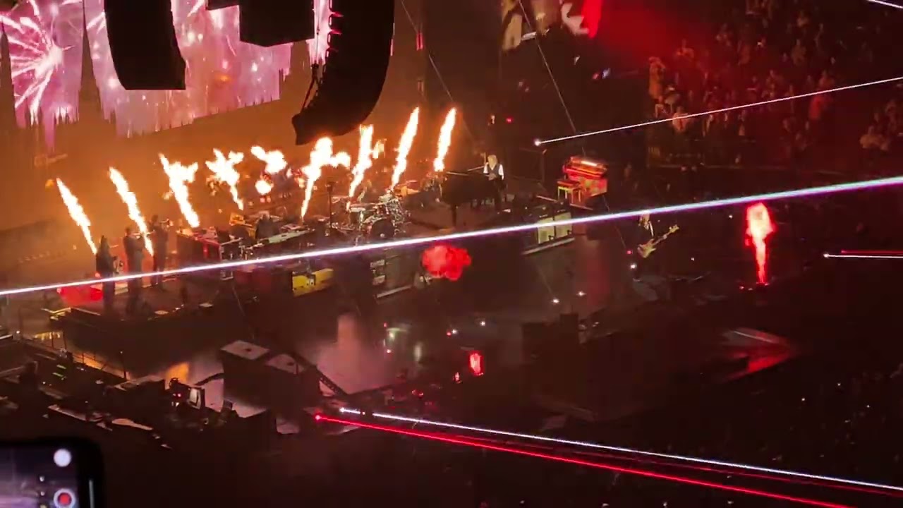 Paul McCartney performing “Live and Let Die” live at the BOK Center in Tulsa, OK October 22, 2025. 